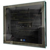 Specchio LED Quadrato | Pulsanti touch | Funzione anti-appannamento | Luce bianca calda - Reyze Serie Official Modello 3